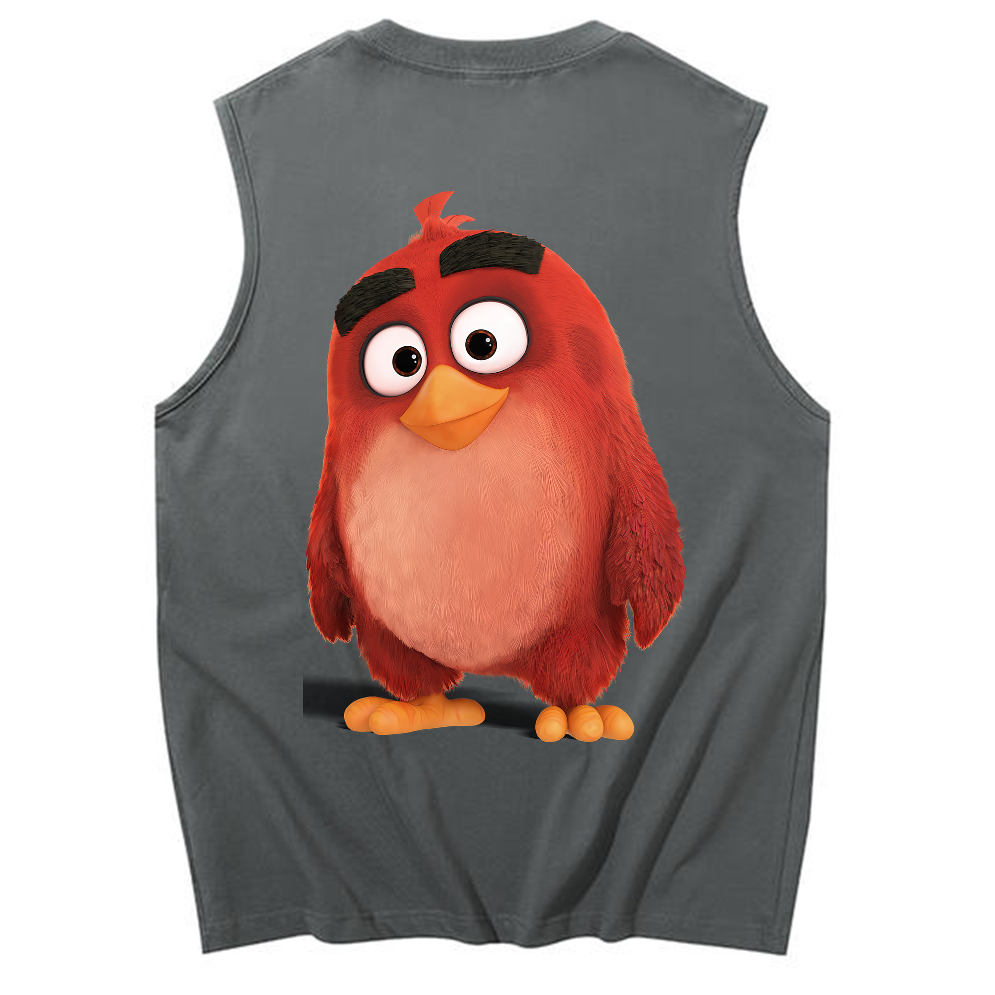 （画像用） Angry Birds アングリーバード コットン100％タンクトップ（背面プリント）